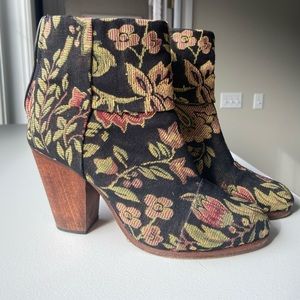 Rag & Bone Floral Ankle Boots